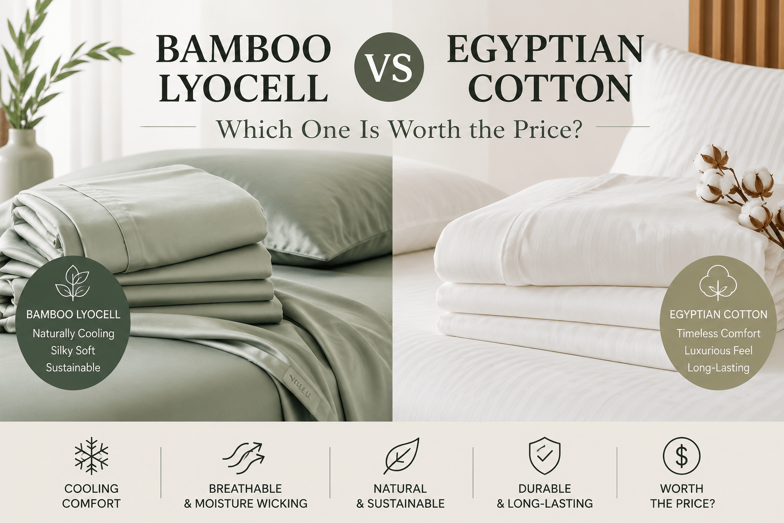 Lyocell vs Egyptian Cotton: Worth the Price?