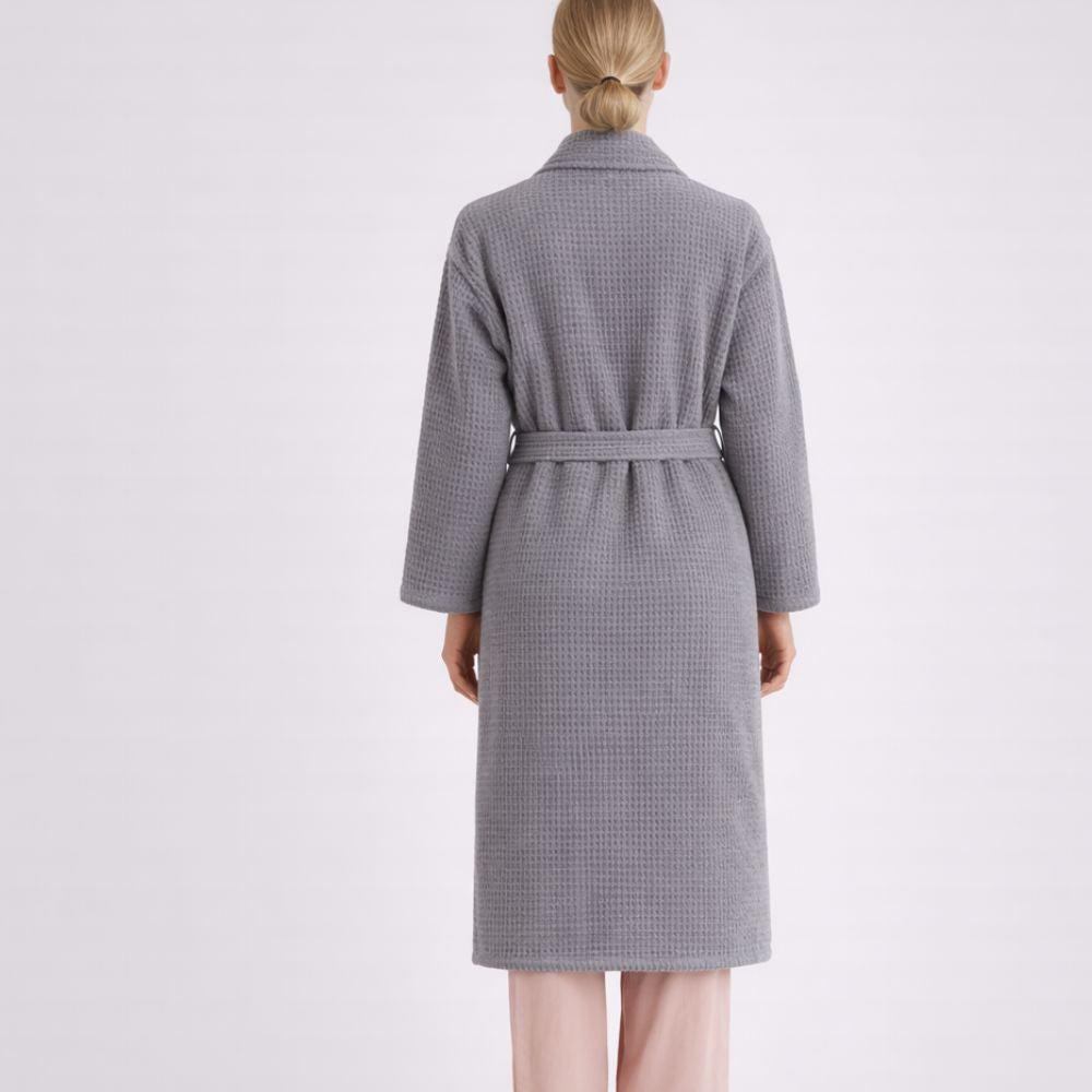 100% Premium Cotton Atelier Waffle Weave Robe - Verleu