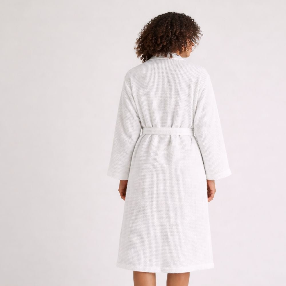 100% Premium Cotton Atelier Waffle Weave Robe - Verleu