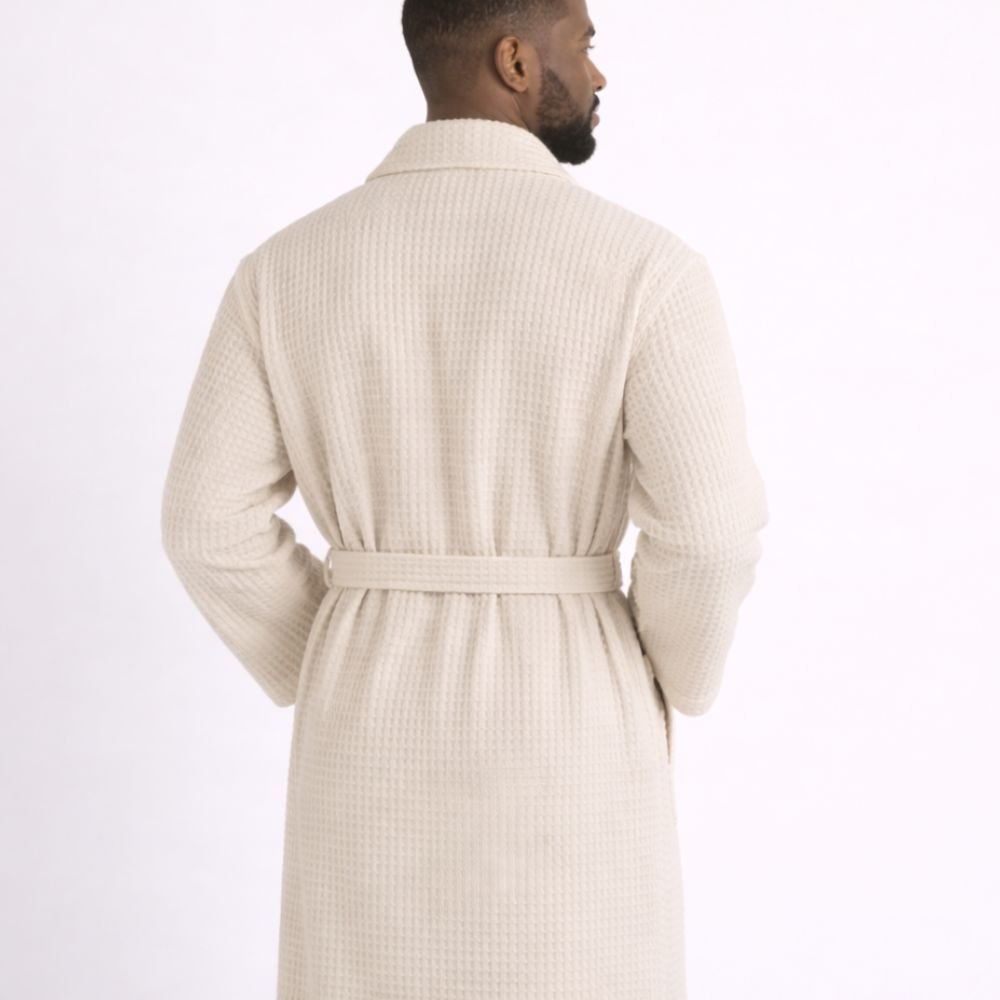 100% Premium Cotton Atelier Waffle Weave Robe - Verleu