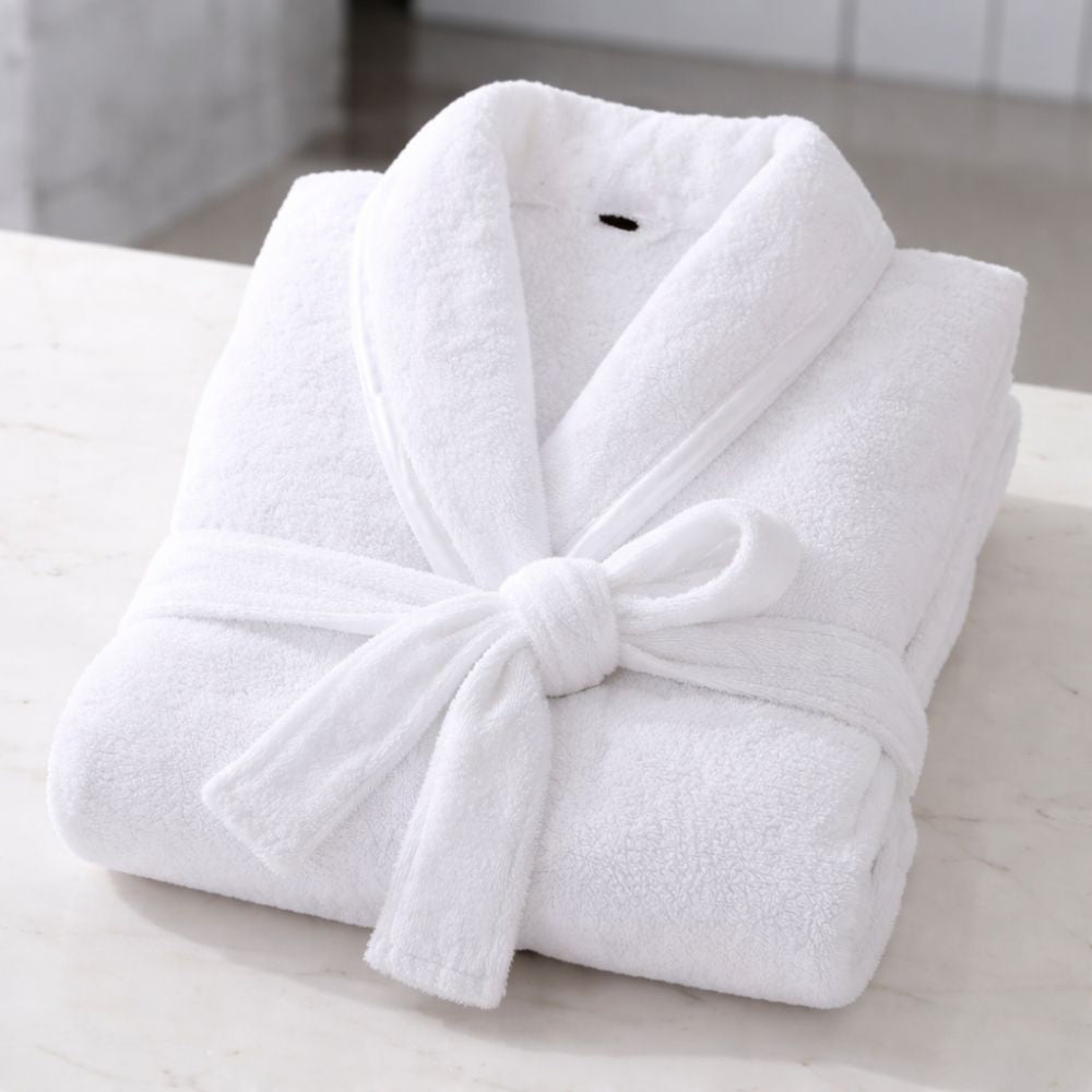 Serene Plush Cotton Bath Robe