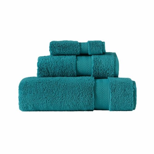Plush Cotton Bath Towel - Premium 100% Long - Staple Cotton - Verleu