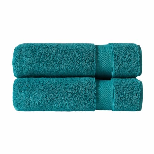 Plush Cotton Bath Towel - Premium 100% Long - Staple Cotton - Verleu