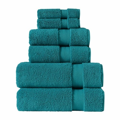 Plush Cotton Bath Towel - Premium 100% Long - Staple Cotton - Verleu