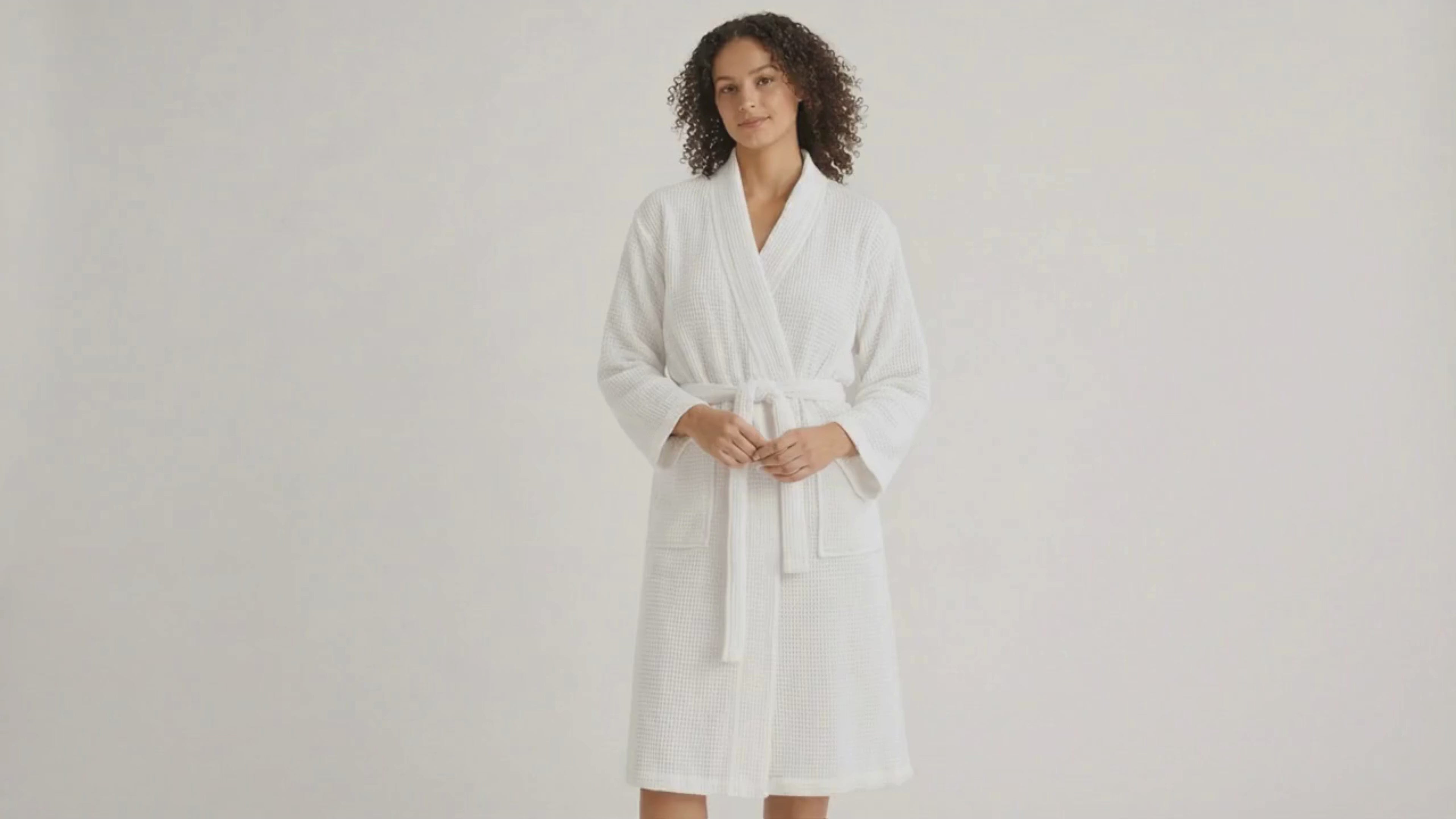 100% Premium Cotton Atelier Waffle Weave Robe