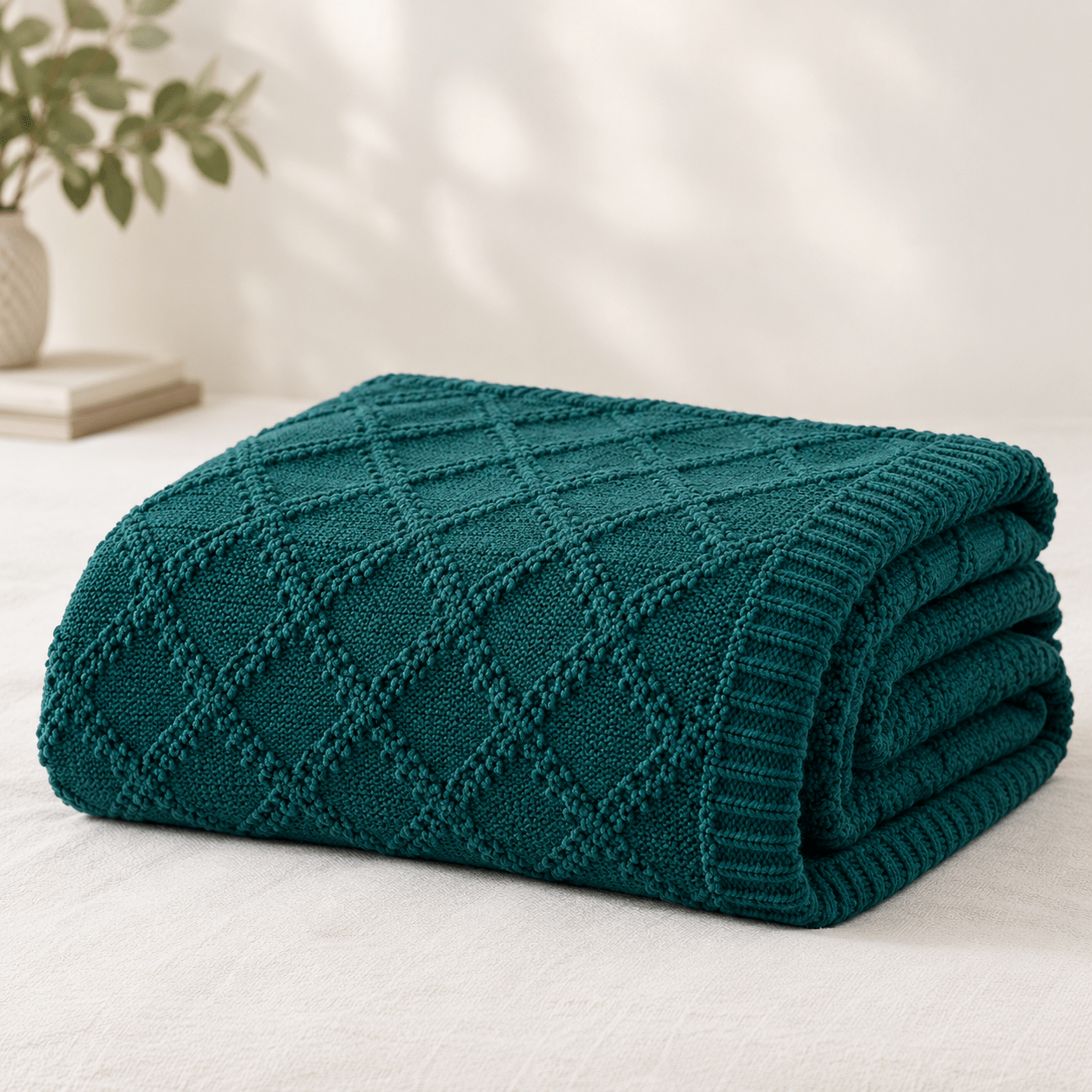 Seren Cotton Throw Blanket - Verleu