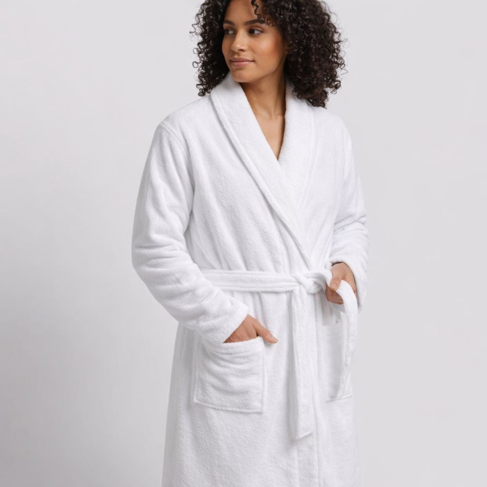 Serene Plush Cotton Bath Robe - Verleu