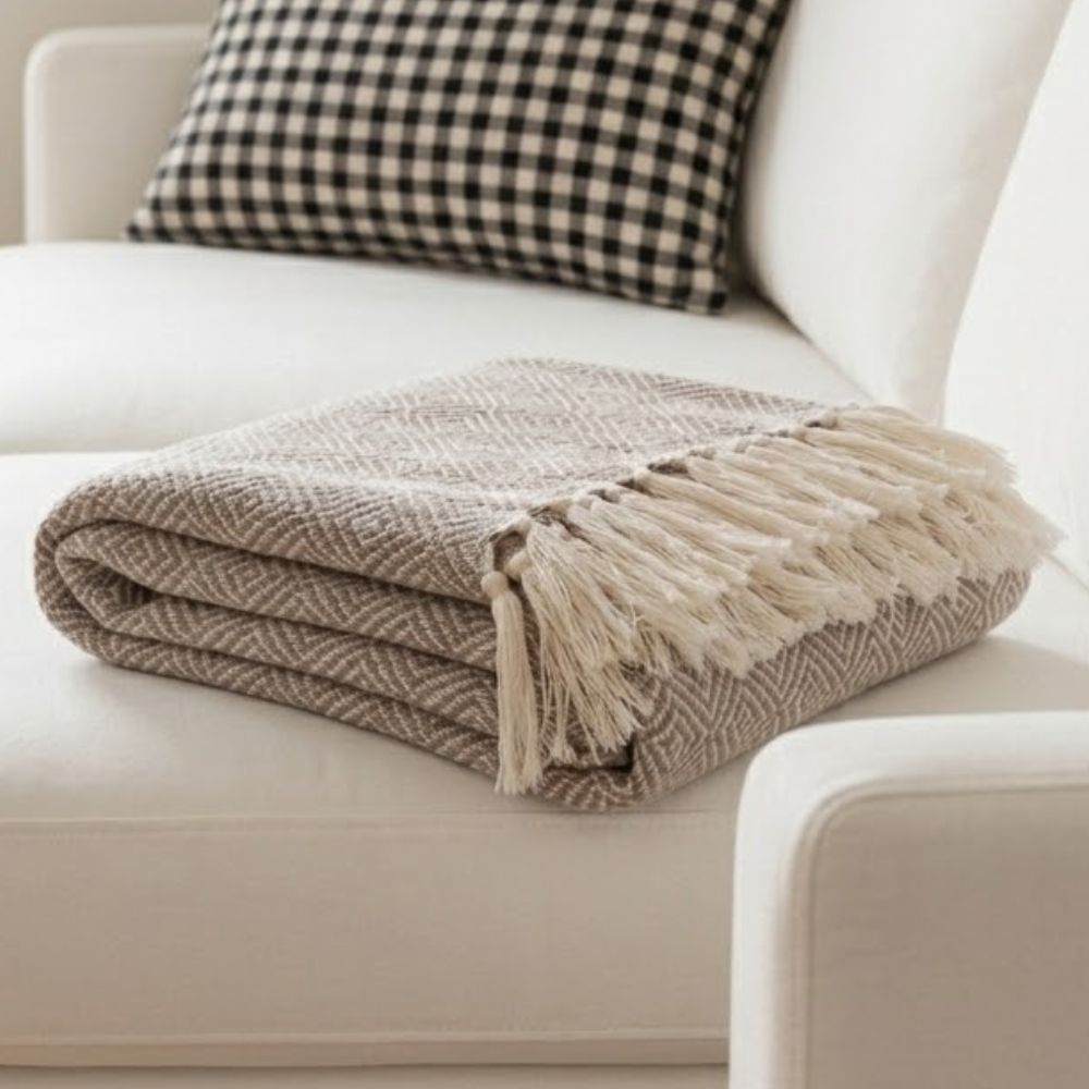 Ultra Soft Turkish Cotton Throw Blanket - Verleu